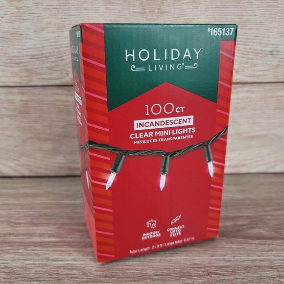 Holiday Living Other - NEW Holiday 100 Count 21.9 FT Warm White Christmas String Lights Indoor/Outdoor